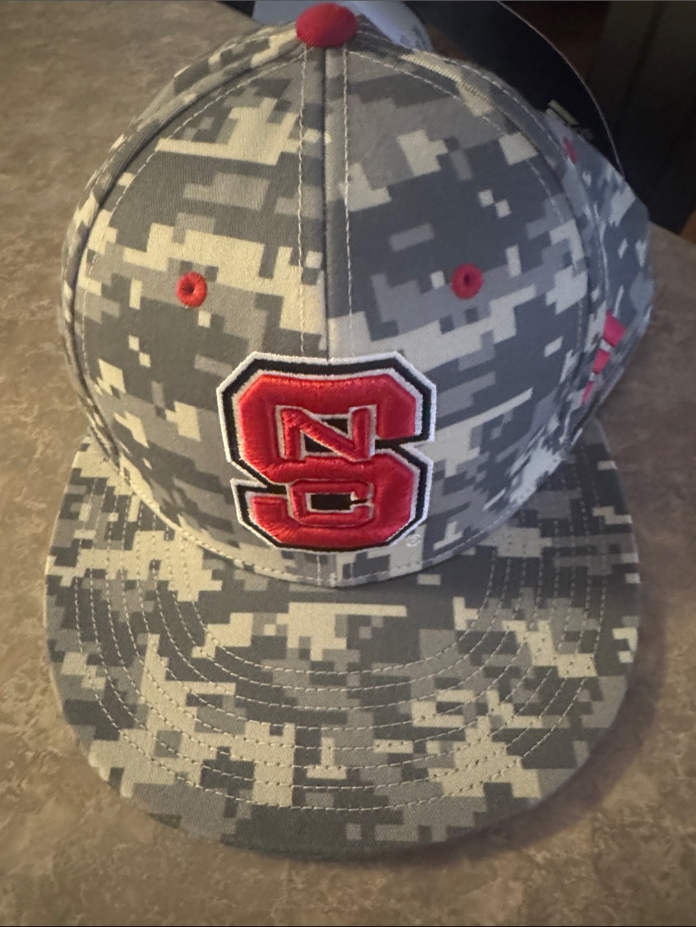 NC STATE Digital Camo Cap with Red NC Patch